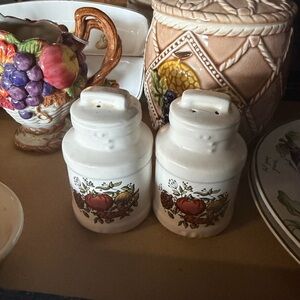 Vintage Ceramic Fruit Salt & Pepper Shakers McCoy Pottery